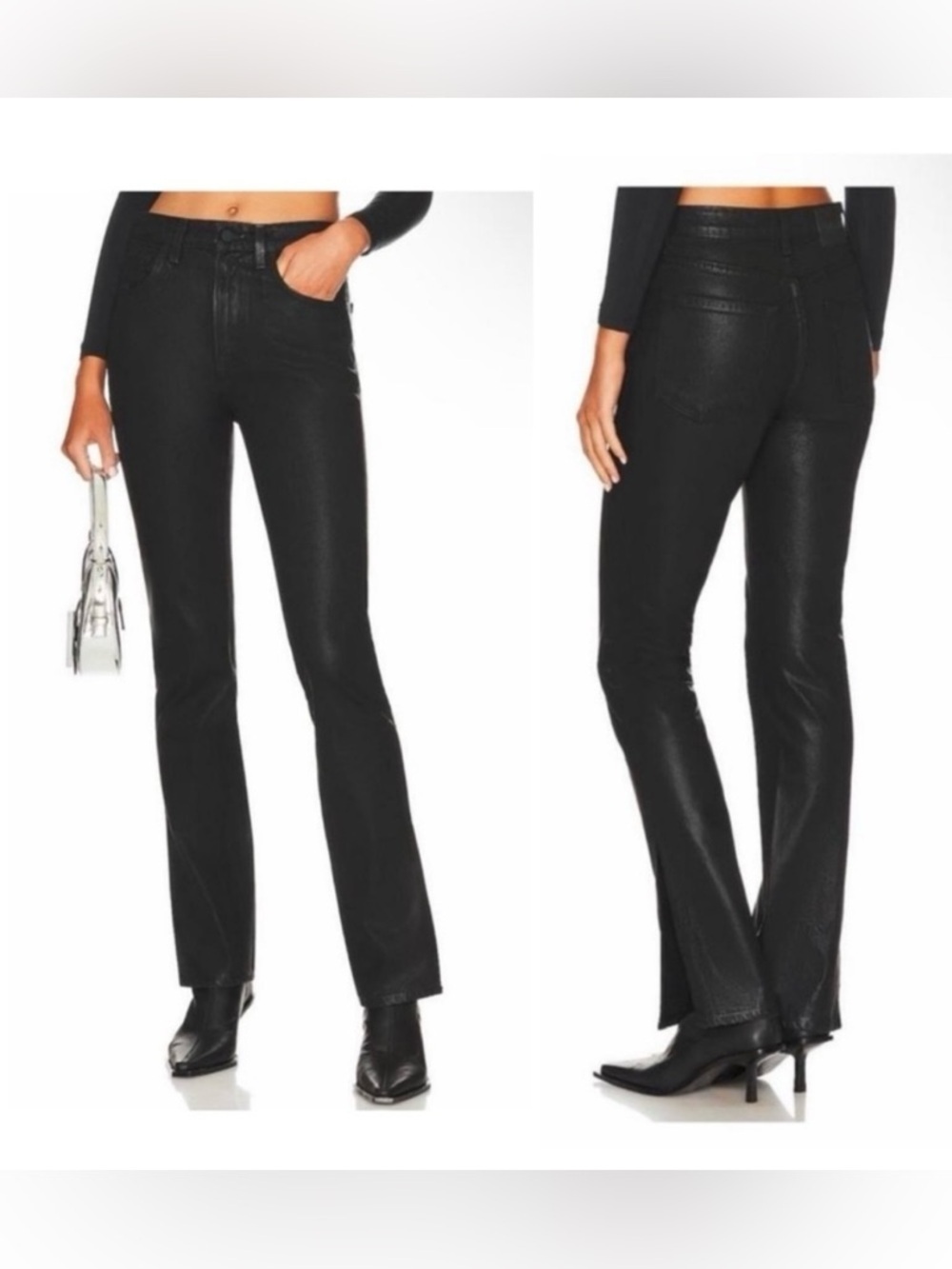 NWOT GRLFRND Hailey Low Rise Slim Boot Jeans Pants Womens 27 in Manhattan Coated